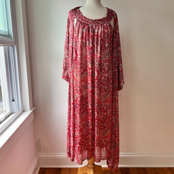 vintage Oscar de la Renta nightgown and robe set size med - Picture 1 of 15